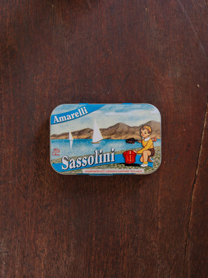 Amarelli Sassolini Sugar Coated Liquorice in Tin (Beach) - 40g