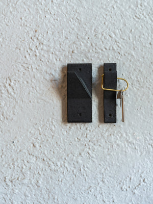 Anchor Ceramics SWITCH Wall Hook Satin Charcoal (PAIR)