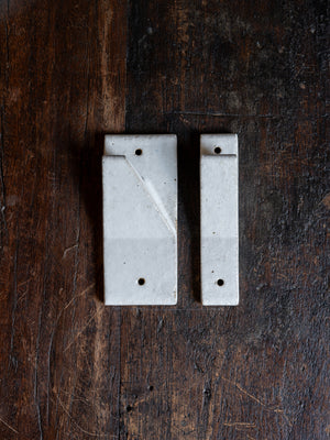 Anchor Ceramics SWITCH Wall Hook Satin Speckled White (PAIR)