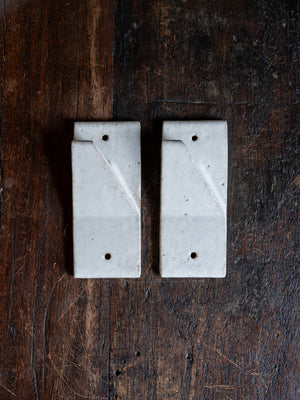 Anchor Ceramics SWITCH Wall Hook Satin Speckled White (PAIR)