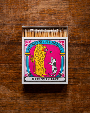 Archivist Big Cat Little Cat Matches in Square Matchbox