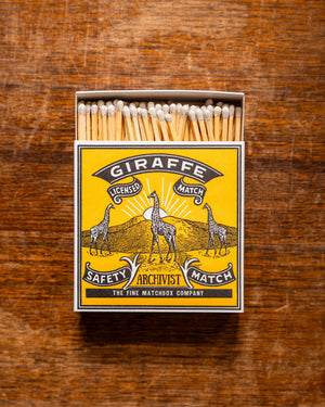 Archivist Giraffe Matches in Square Matchbox
