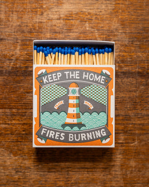 Archivist Home Fire Matches in Square Matchbox