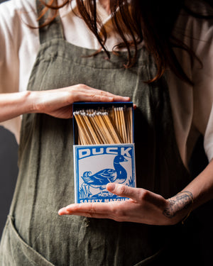 Archivist Duck Matches in Square Matchbox