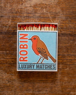 Archivist The Robin Matches in Square Matchbox