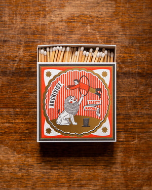 Archivist Circus Show Matches in Square Matchbox