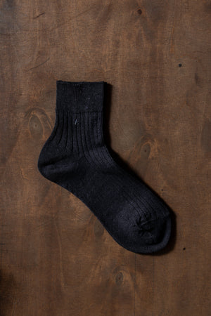 Fog Linen Work Linen Ribbed Socks