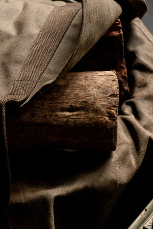 Waxed Canvas Log Carrier