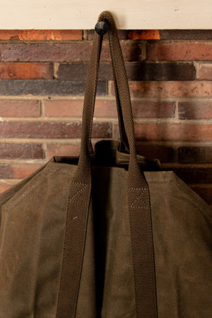 Waxed Canvas Log Carrier
