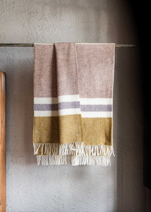 Klippan Gotland Wool Blanket Stripe Pastel 130x200cm