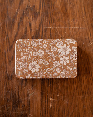 Maileg Metal Box Sliding Lid Blossom Ocher