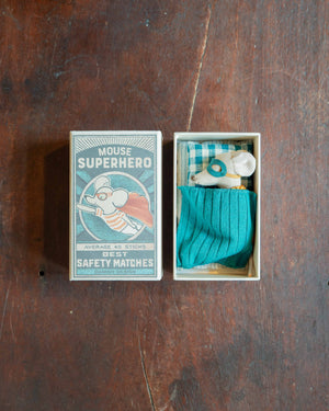 Maileg Mouse Super Hero in Matchbox