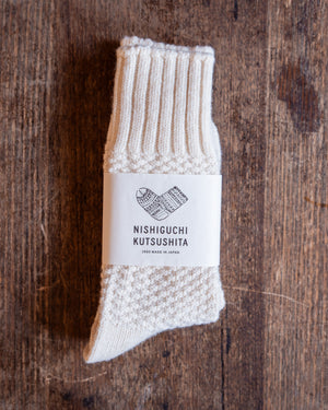 Nishiguchi Kutsushita Boston Wool Cotton Boot Socks