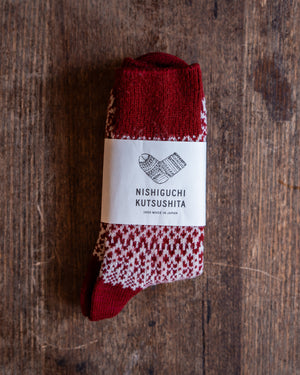 Nishiguchi Kutsushita Oslo Wool Jacquard Socks
