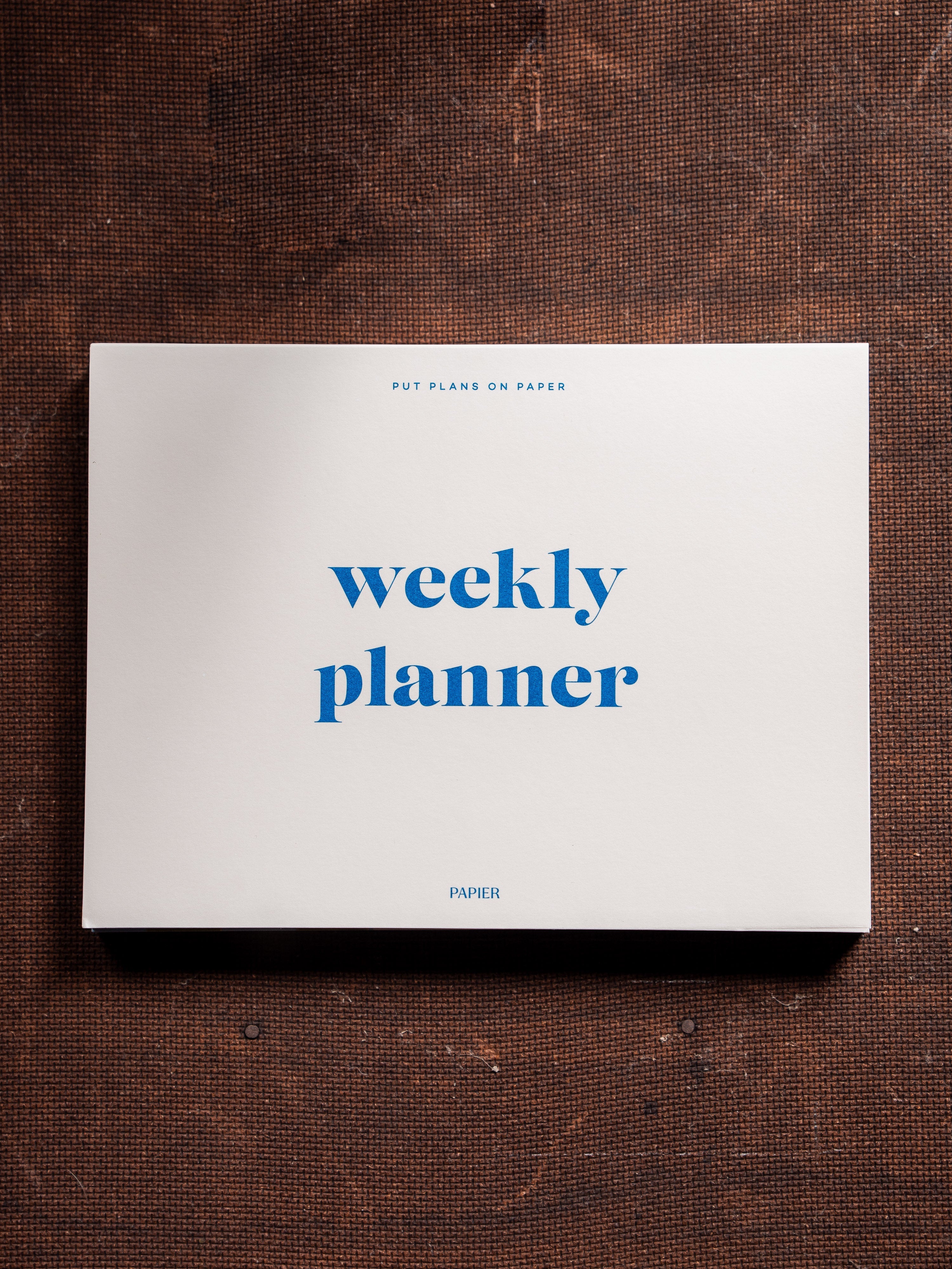 Papier Joy A5 Weekly Desk Planner