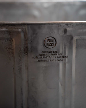 Puebco Recycled Steel Trash Cans