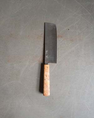 Lowe RE-Honed Kitchen Knife #48 - Burl Maple