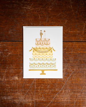 Rifle Paper Co. Congrats Wedding Cake Card