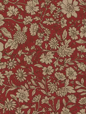 Maileg Gift wrap Blossom Red 10m
