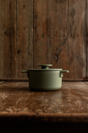 Serax - Surface Pot Camogreen by Sergio Herman