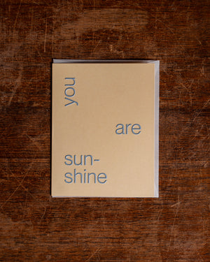 Short Talk You Are Sunshine