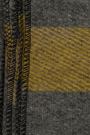 Vintage Grey Wool Blend Blanket