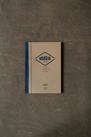 LIFE Stationery Margin Notebook Ruled Blue