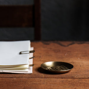 Fog Linen Work Brass Round Plate