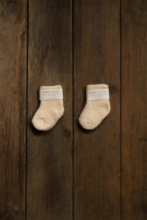 Fog Linen Work Baby Pile Socks