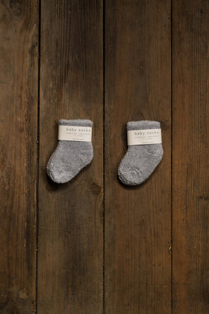 Fog Linen Work Baby Pile Socks