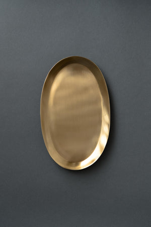 Fog Linen Work Brass Tray Oval