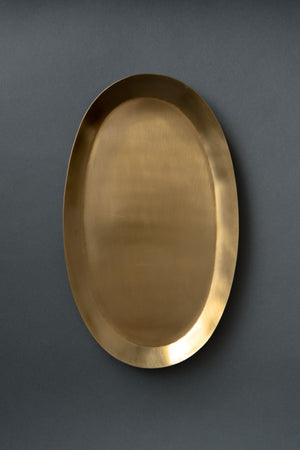 Fog Linen Work Brass Tray Oval
