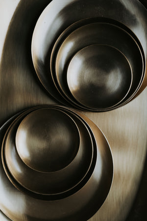 Fog Linen Work Brass Round Plate