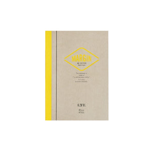 Life Stationery Margin Notebook Grid  Yellow