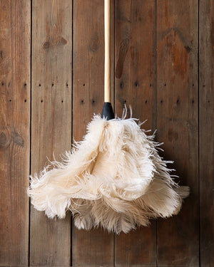 Redecker Ostrich White Feather Duster