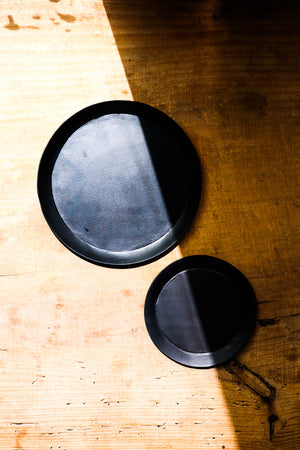 Fog Linen Work Iron Metal Tray Round