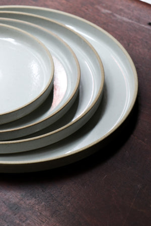 Hasami Porcelain Plate/ Lid Gloss Grey