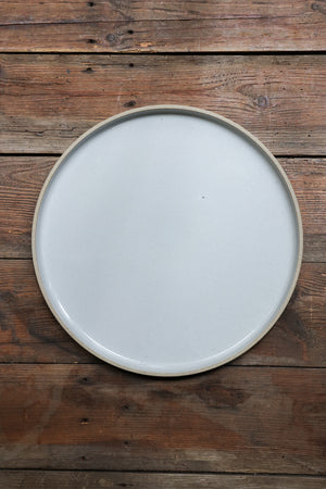 Hasami Porcelain Plate/ Lid Gloss Grey