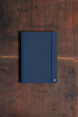 Karst Hard Cover A5 Notebook Navy