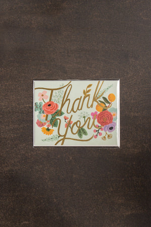 Rifle Paper Co Mint Garden Thank You