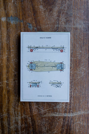 The Pattern Book Press Skateboard Card