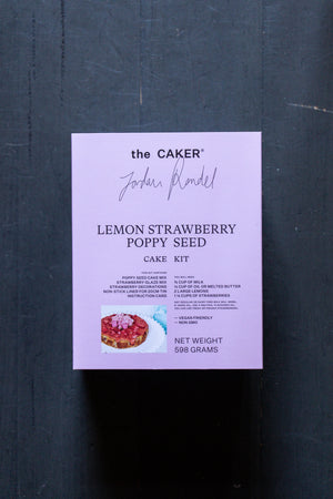 The Caker Lemon Strawberry Poppy Seed Cake Kit