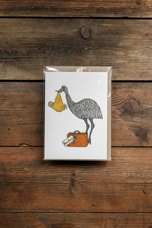 The Nonsense Maker Emu with a Baby