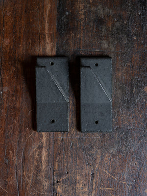 Anchor Ceramics SWITCH Wall Hook Satin Charcoal (PAIR)