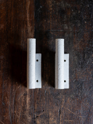 Anchor Ceramics Wall Hook Speckled White (PAIR)