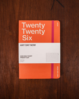 Any Day Now The Daily Freestyler 2026 Diary A5 Tangerine