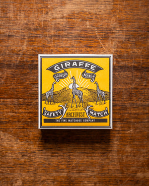 Archivist Giraffe Matches in Square Matchbox