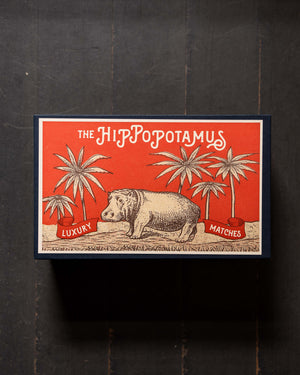 Archivist Hippopotamus Giant Matches In Giant Matchbox