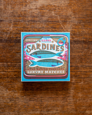 Archivist Sardine Matches in Square Matchbox