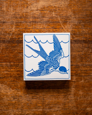 Archivist Swallow Matches in Square Matchbox